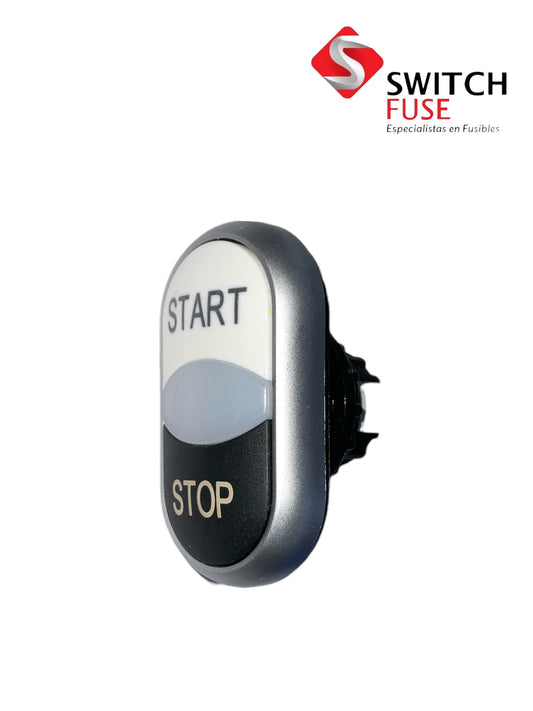 BOTON DOBLE START-STOP M22-DDL-WS-GB1/GB0