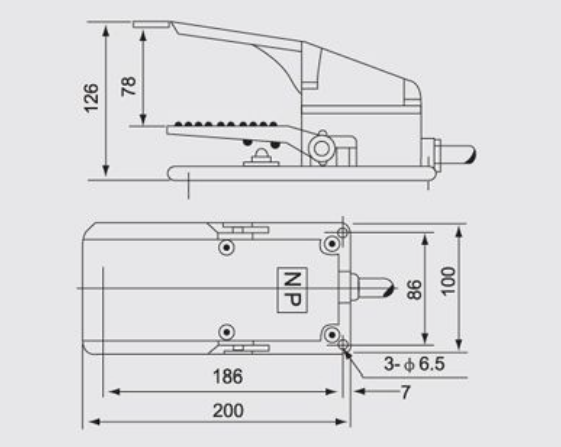 INTERRUPTOR DE PEDAL CFS-302